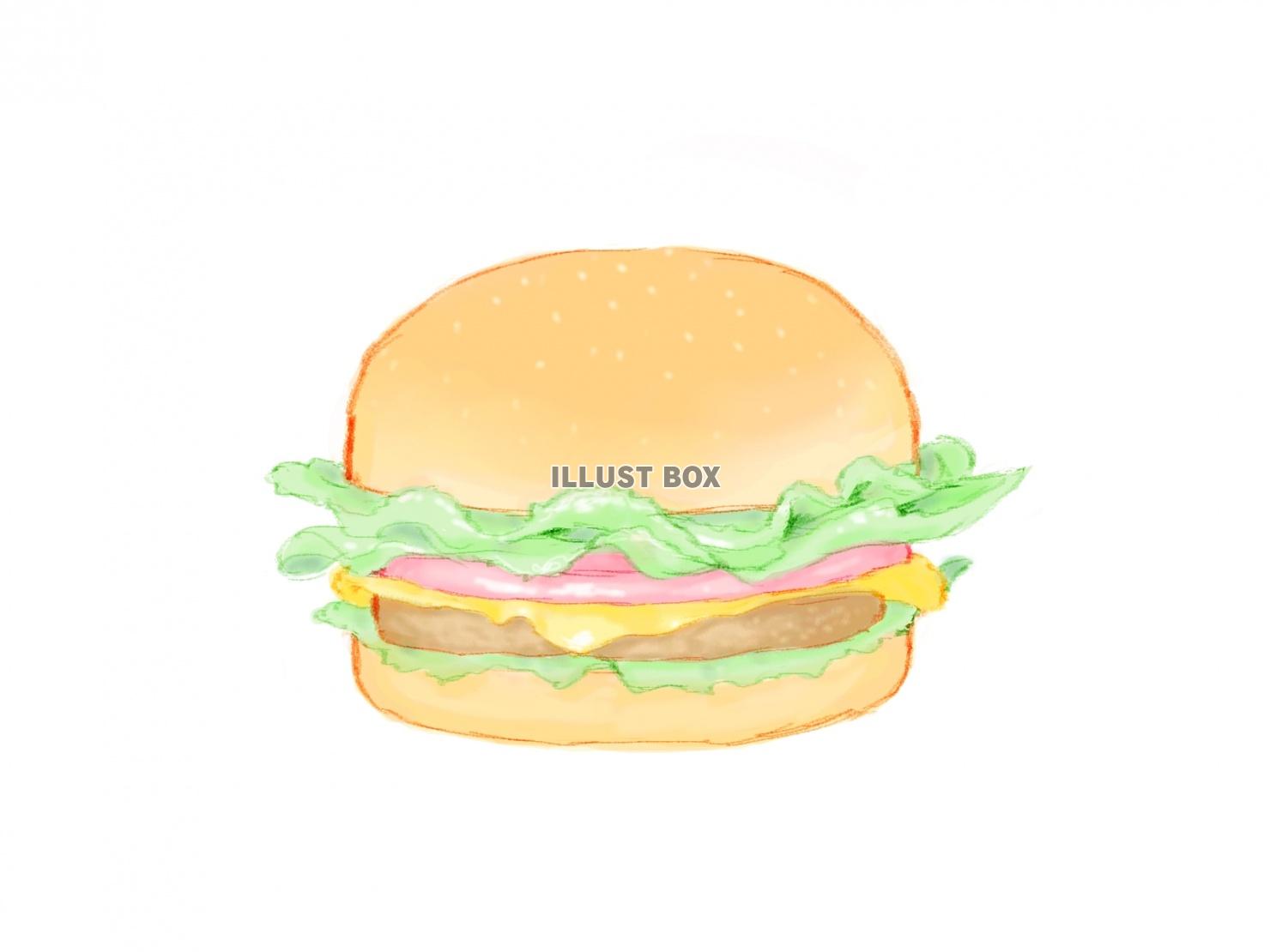 無料イラスト ハンバーガー