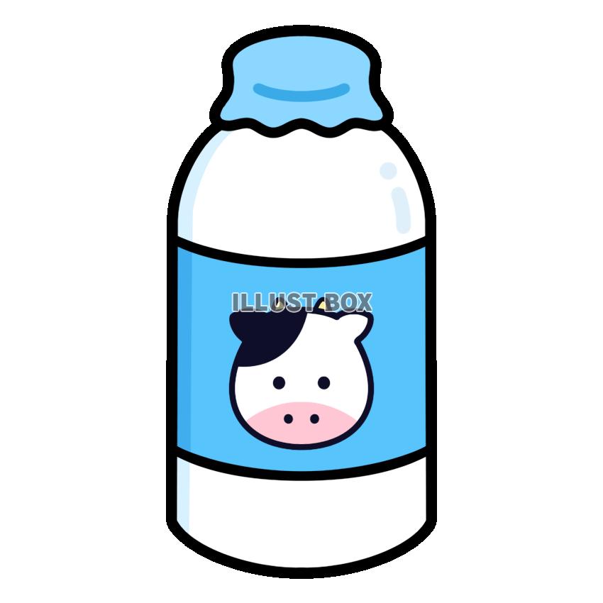 無料イラスト 牛乳瓶 牛