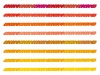 毛糸編み物手書きラインイラスト枠線見出しタイトル飾り装飾水彩素材赤オレンジ色黄色