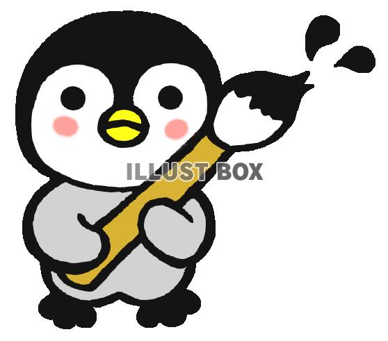 筆を持つペンギン１