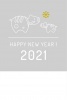 年賀状（2021年・丑年）