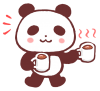 コーヒー好きなパンダ２