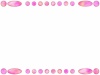 ピンクフレームシンプル飾り枠素材イラスト