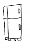 イラスト素材「冷蔵庫」