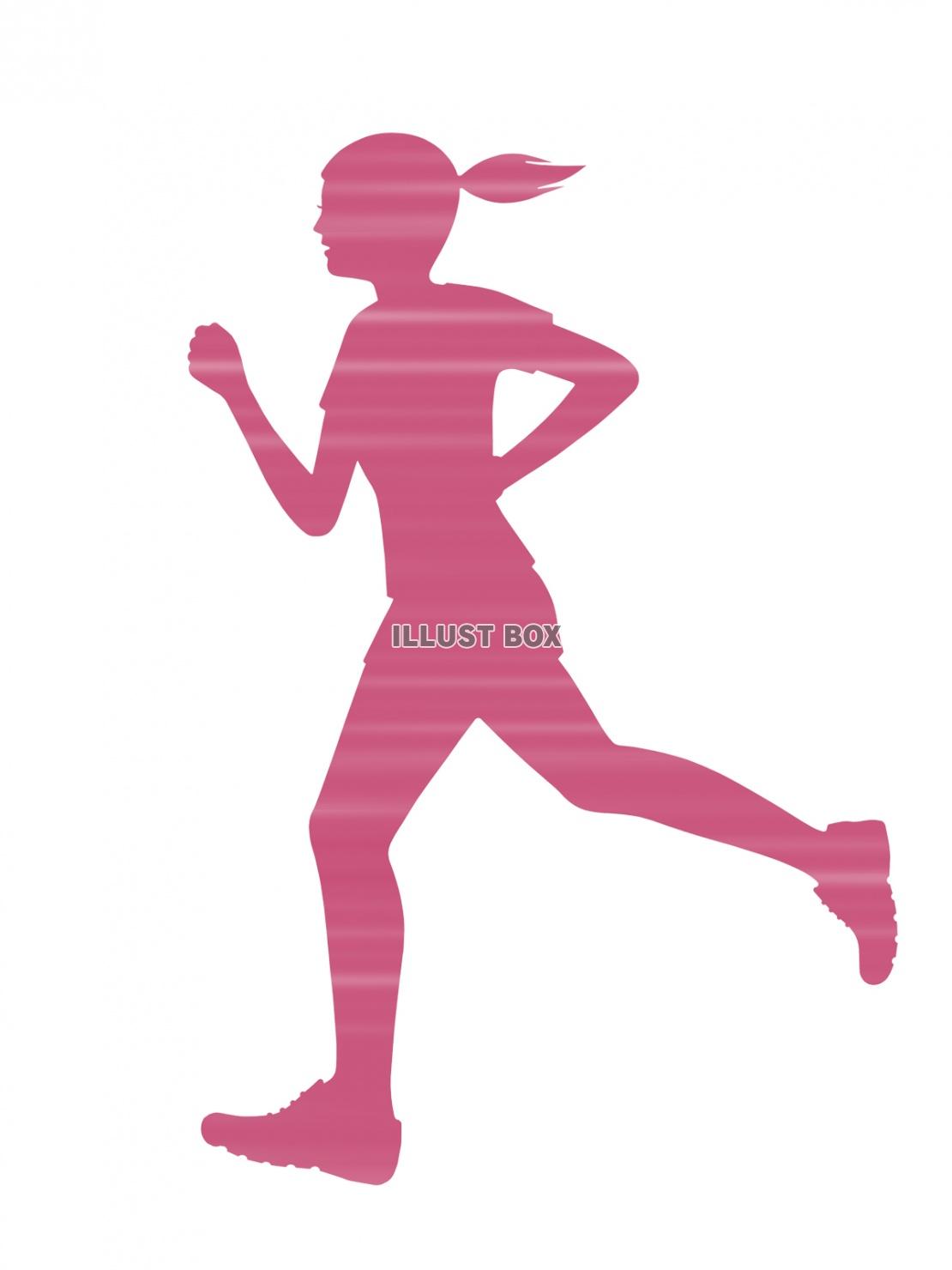 無料イラスト ジョギング背景素材イラスト人物壁紙画像