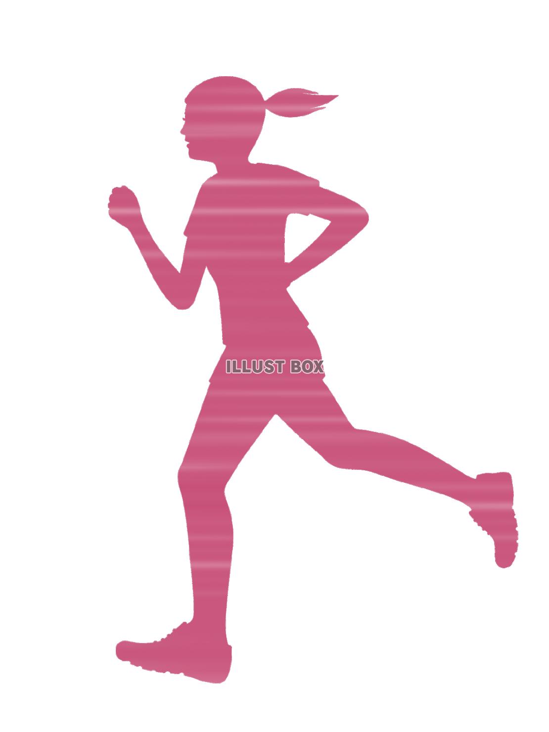 無料イラスト ジョギング背景素材イラスト人物壁紙画像 透過png