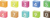 水彩タッチの数字