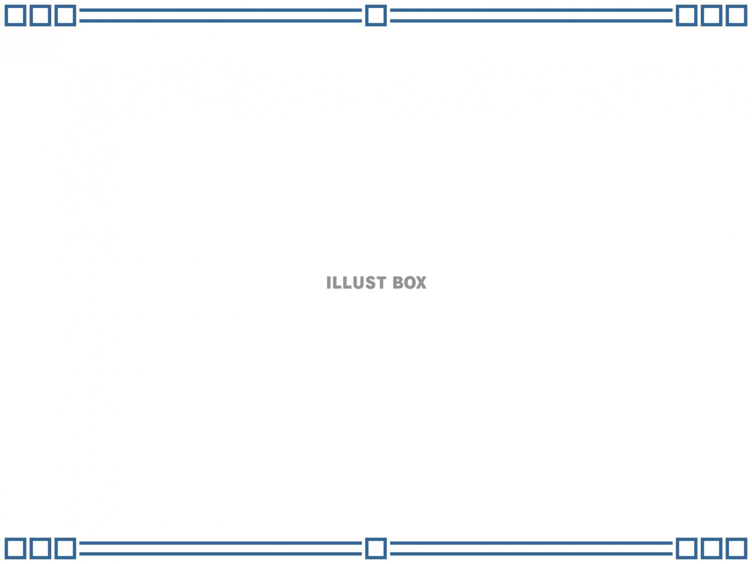 四角柄フレームシンプル飾り枠素材イラスト