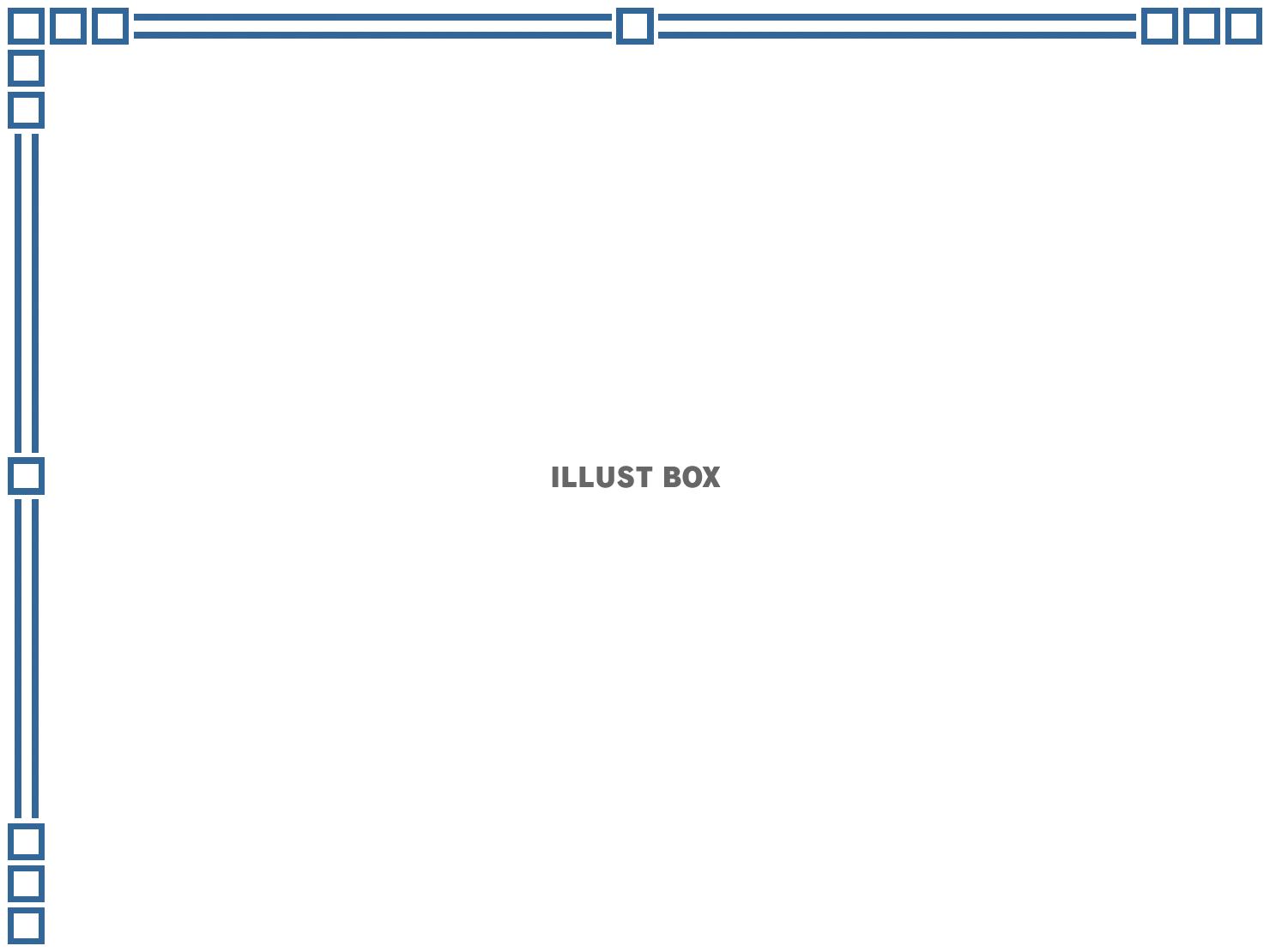 無料イラスト 四角柄フレームシンプル飾り枠素材イラスト 透過png