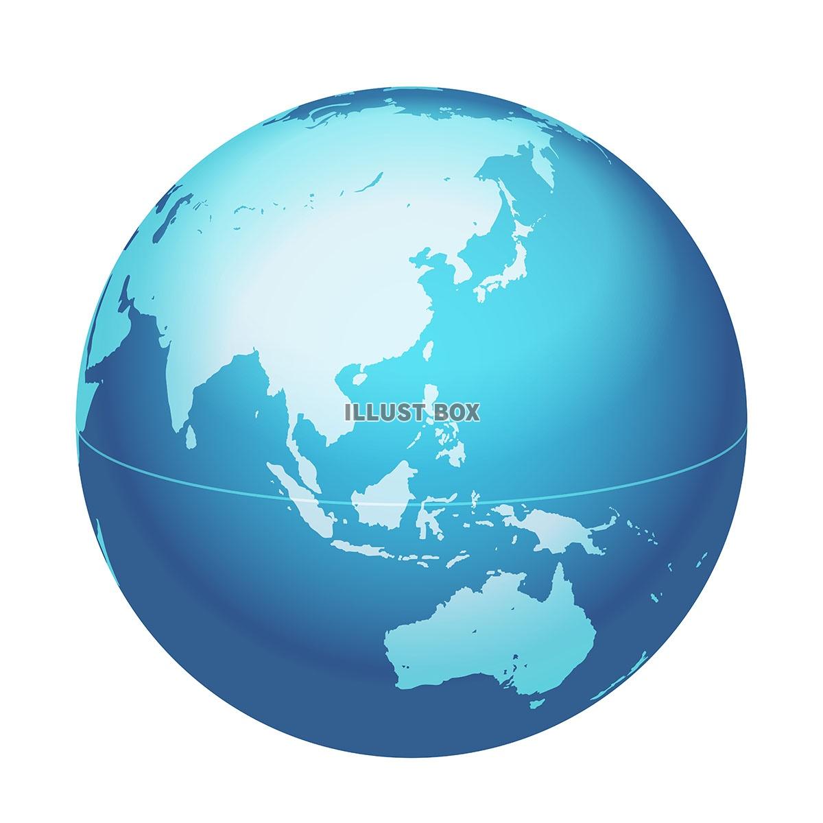 無料イラスト 世界地図 ユーラシア 東南アジア オーストラリア