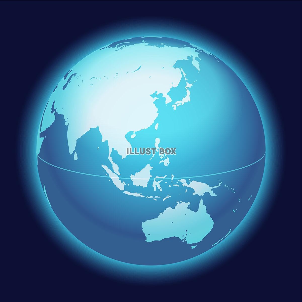 世界地図 - ユーラシア, 東南アジア, オーストラリア, ...