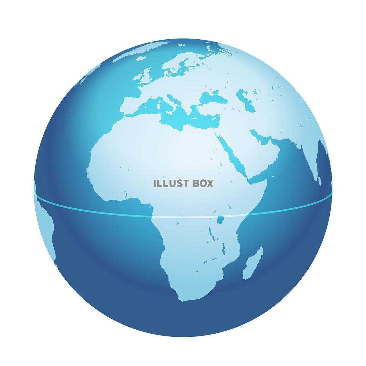 無料イラスト 世界地図 アフリカ 地中海 中東地域
