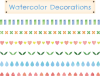 水彩タッチのライン素材