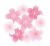 透過・桜のイラスト　やわらかめ