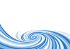 ブルーの渦巻き状の水流　フレーム