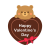 クマとバレンタインチョコレート