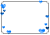 【青のハート】シンプルフレーム★透過ＰＮＧ