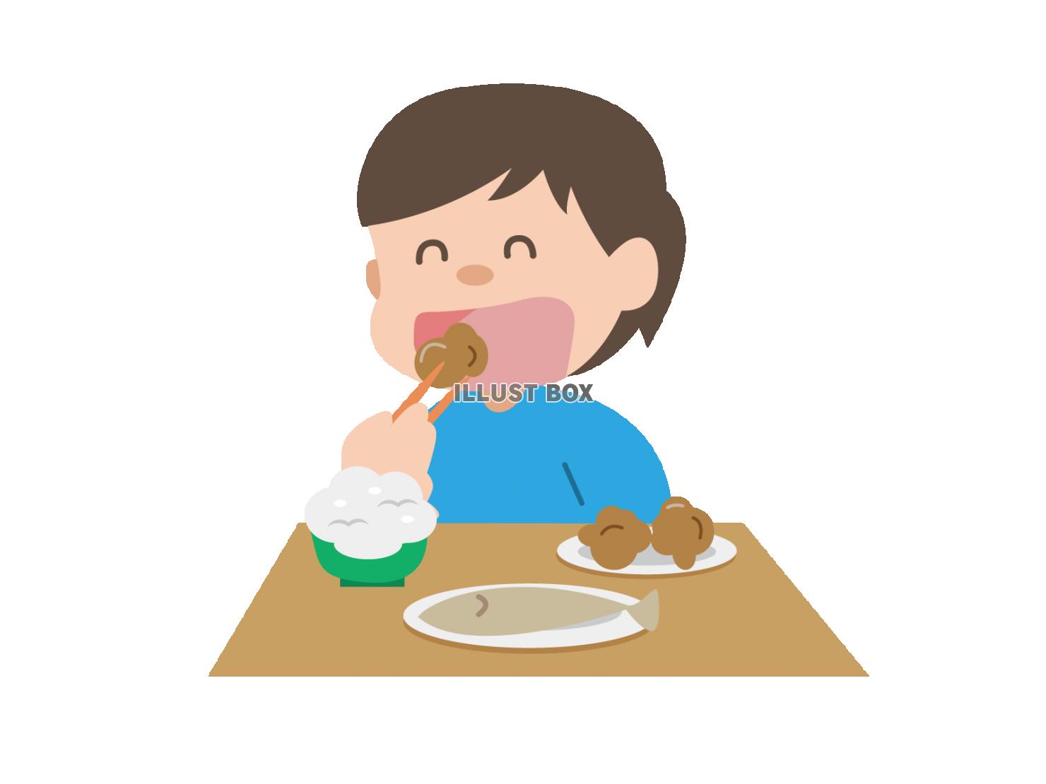 無料イラスト 食事