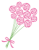 透過・バラの花束