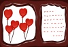 バレンタイン　メッセージカード　とろけるチョコレート　ハートの風景