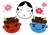 鬼とおたふく節分イラスト