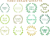葉っぱイラストの囲み素材