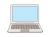 シンプルな手描きのノートパソコン