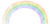 クリスタル調の虹のアーチ1
