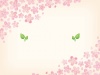 水彩タッチの桜模様のカード