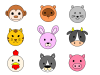 動物アイコンセット
