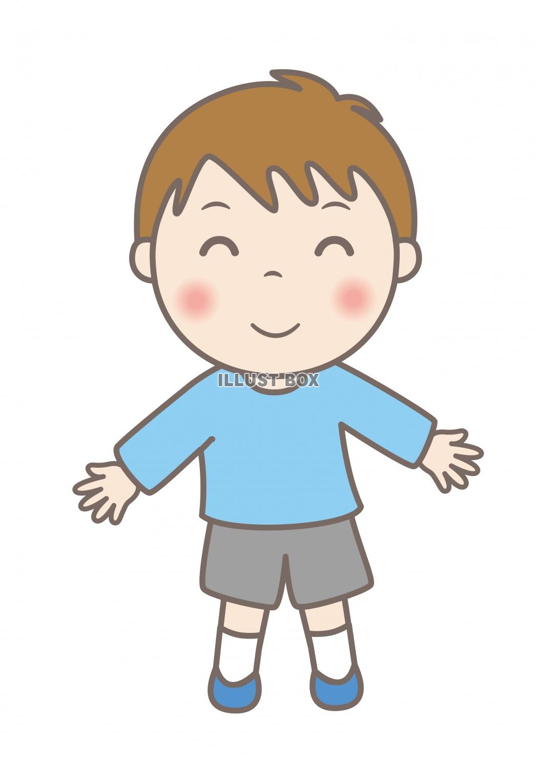 無料イラスト 子供イラスト 小学生の男の子