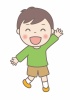 子供イラスト★小学生の男の子★返事