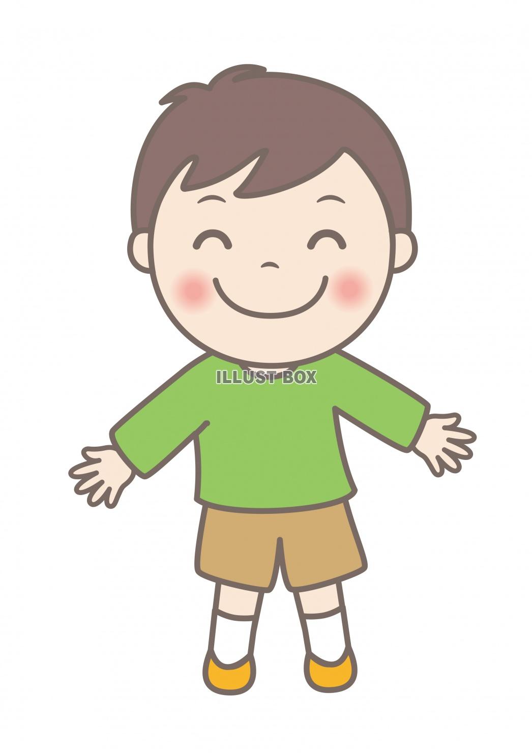 無料イラスト 子供イラスト 小学生の男の子