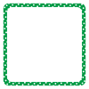 《緑》正方形・ドットのフレーム