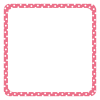 《ピンク2》正方形・ドットのフレーム