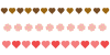 ハート模様　線　バレンタイン