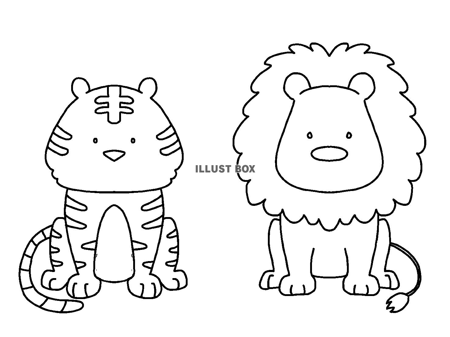 トラとライオン