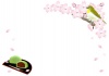 桜と草餅のフレーム
