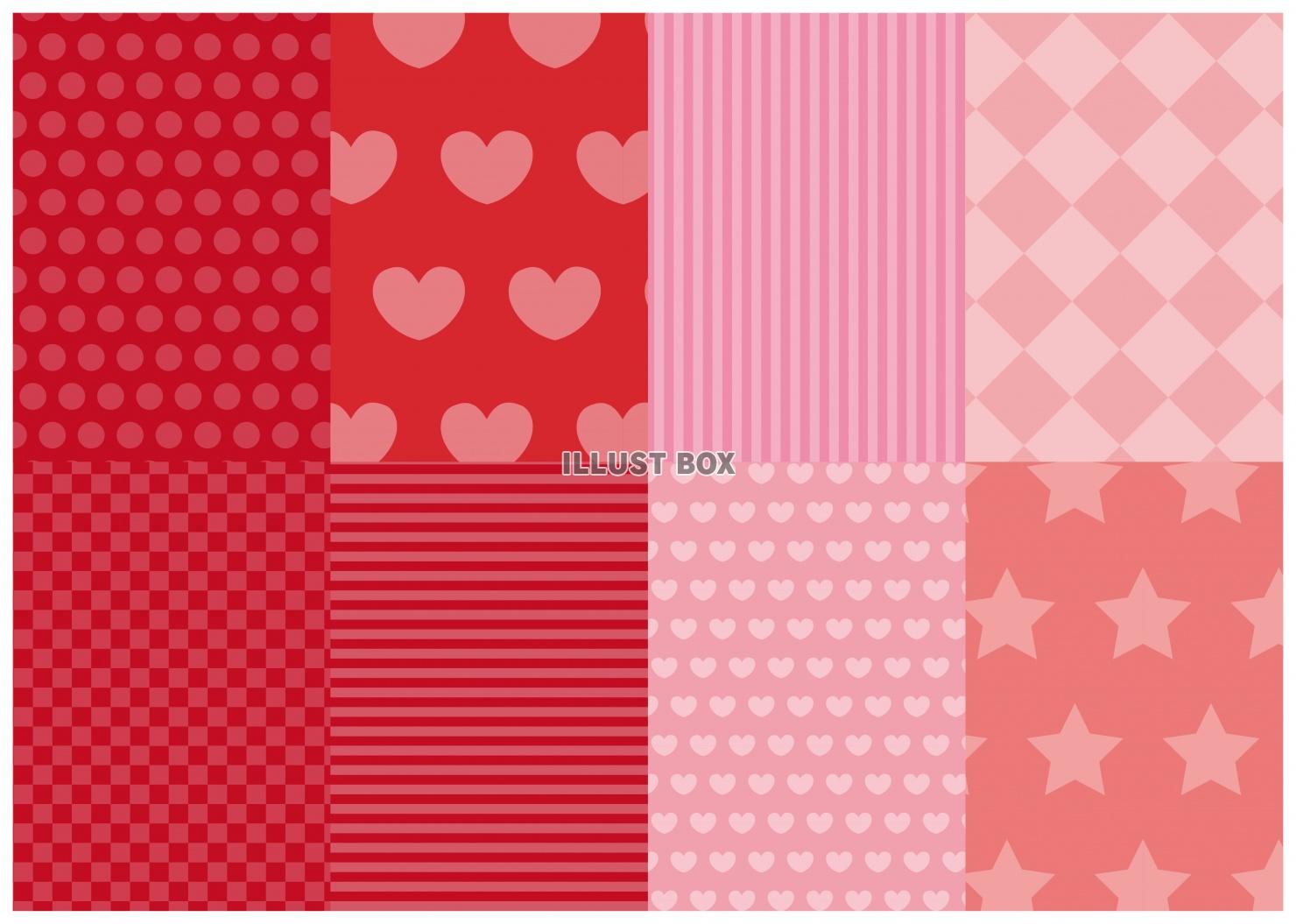 赤とピンクのパターン