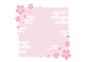 桜の和柄フレーム　正方形