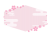 桜の和柄フレーム　六角形