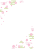 桜と霞の和柄背景フレーム　縦長