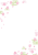 桜と霞の和柄背景フレーム　縦長