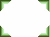 緑色のフレームシンプル飾り枠素材イラスト