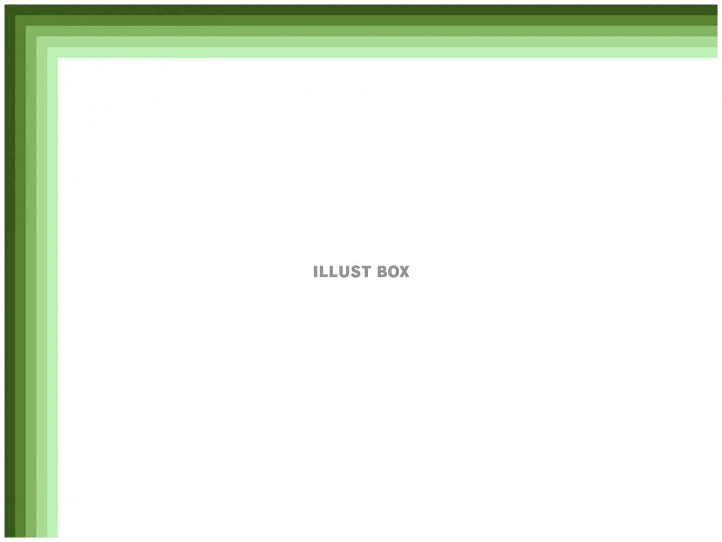 緑色のフレームシンプル飾り枠素材イラスト
