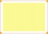 四隅スクエアのライン枠フレーム・オレンジ