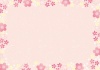 かわいい桜フレーム ピンク