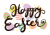Happy Easterのカリグラフィ文字