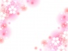 桜の花のフレーム背景