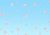 桜吹雪と青空背景